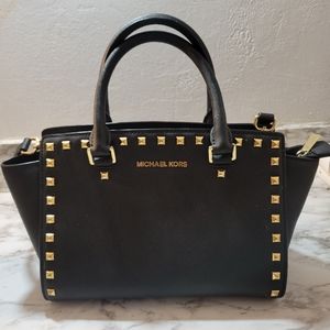 selma studded michael kors bag